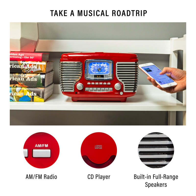 Crosley Electronics Corsair Radio CD Player & Reviews Wayfair